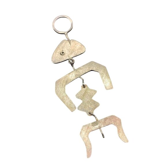 Articulated Fish Pendant Made in Peru 925 Sterling Silver Wearable Art Jewelry - Picture 1 of 6